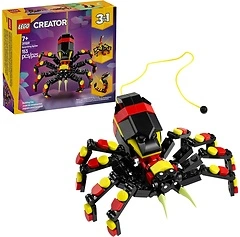 LEGO Creator 3 in 1 Wild Animals Surprising Spider Toy - 3 Build Options, Ages 7+