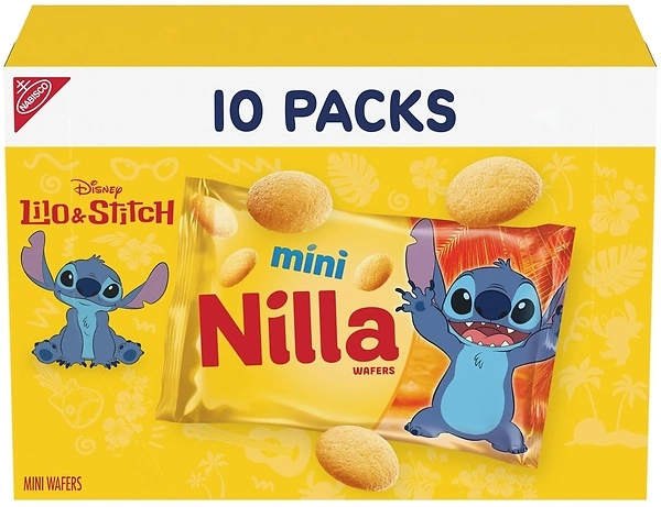 NILLA Wafers Mini Cookies, Vanilla Wafers, 10 Snack Packs