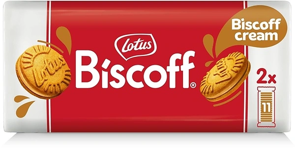 Lotus Biscoff Sandwich Cookies, Biscoff Cream, 22 Cookies per pack, 7.76 Ounce