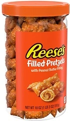 Reese's Filled Pretzels, Peanut Butter Pretzel Nuggets, 18oz Jar