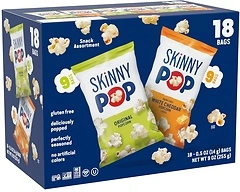 Skinny Pop Popcorn Variety Multipack 18 Count, 3.9 Ounce