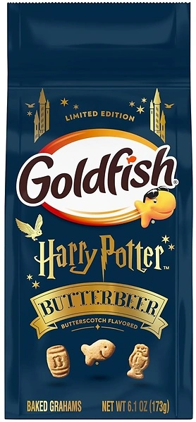 Goldfish Harry Potter Butterbeer Butterscotch Flavored Baked Grahams, 6.1 Oz Bag