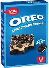 Betty Exclusives OREO Baked Cheesecake Mix, Includes Real OREO Cookie Pieces, 8.9 oz