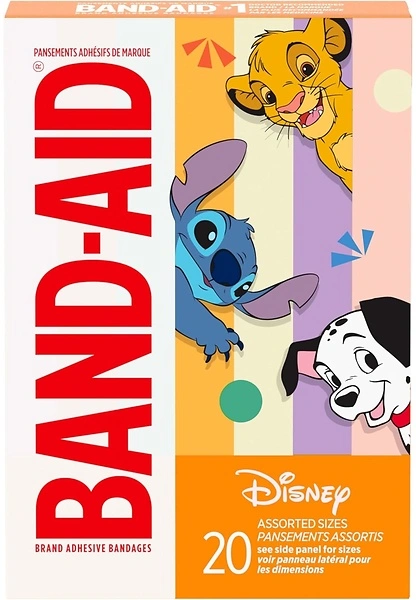 BAND-AID Children's Bandages for Cuts & Scrapes, Classic Disney Characters, 20 ct