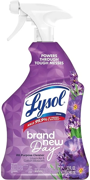 Lysol All Purpose Cleaner Spray, Multi-Purpose Disinfecting, Lavender, 32 Fl Oz