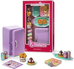 American Girl AG Sisters Sleepover Snacks Set, Doll Playset, 17 pcs, Ages 4+