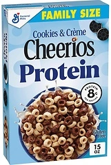 Cheerios Protein Cereal, Cookies and Creme, 8g Protein, Family Size, 15 oz