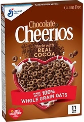 Chocolate Cheerios, Heart Healthy Gluten Free Breakfast Cereal, 11 oz
