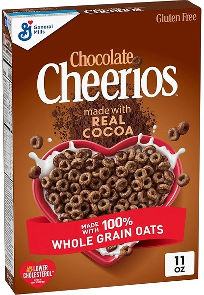 Chocolate Cheerios, Heart Healthy Gluten Free Breakfast Cereal, 11 oz