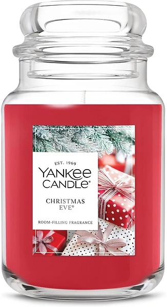 Yankee Candle Christmas Eve Scented Candle, 22oz Large Jar, Up to 150 Hour Burn Time