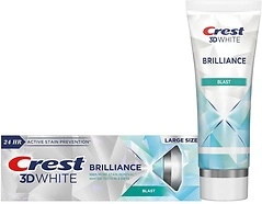 Crest 3D White Brilliance Blast Teeth Whitening Toothpaste, 4.6 oz, Anticavity
