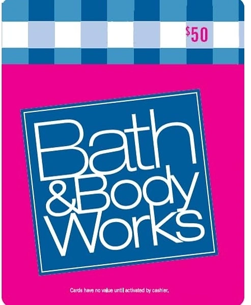 Bath & Body Works Physical Gift Card - $50
