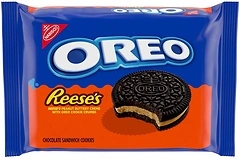 OREO REESE'S Peanut Buttery Creme Chocolate Sandwich Cookies, 12.35 oz