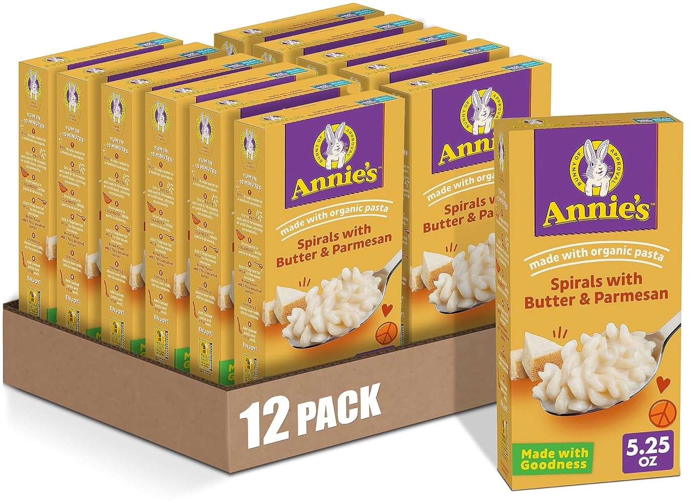 Amazon Deal on Annie's Butter and Parmesan Spirals Macaroni & Cheese ...