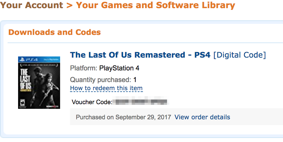 the last of us remastered ps4 discount code