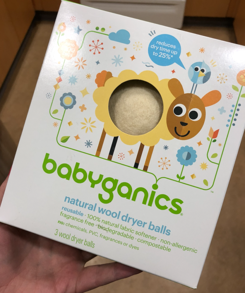 babyganics natural wool dryer balls